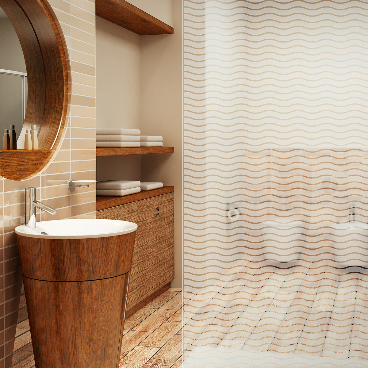 Sandstrahlfolie Waves