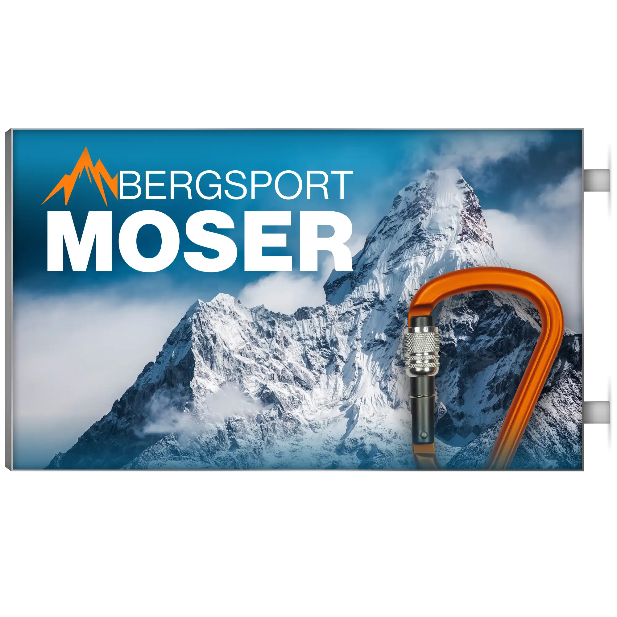 LED - Leuchtschild 2-seitig rechteckig